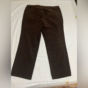 Gloria Vanderbilt Chocolate Corduroy Trousers (A)
